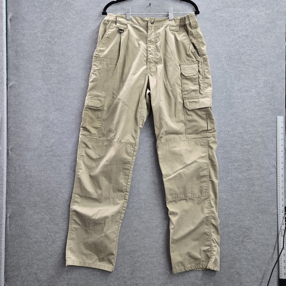 5.11 Tactical Men Pants 34X34 Khaki Cargo Ripstop Gorpcore D-Ring 32" READ